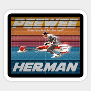 Peewee Speeder Sticker